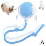 Electric Interactive Cat Toys Ball Auto Rolling Ball Toys For Cats Pets Smart Automatic Teaser USB Rechargeable R9M3