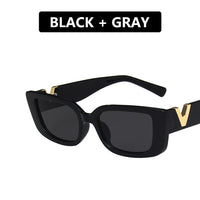 Retro Small Frame Cat Eye Sunglasses for Women 2021 Luxury V  Sun Glasses Men Fashion Jelly Sunglasses with Metal Hinges