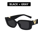Retro Small Frame Cat Eye Sunglasses for Women 2021 Luxury V  Sun Glasses Men Fashion Jelly Sunglasses with Metal Hinges