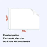 Whiteboard with Easy Application and Removal, Reusable Static Surface for Classroom Office Home Use Dry Erase Marker White Board