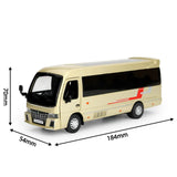 1:32 Toyota Coaster Luxury Business Bus Alloy Metal Diecast Model Car Interior Computer Desktop Ornaments Gift