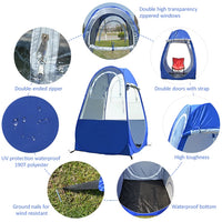 Winter Fishing UV Spectator Pop Up Tent Single 1 Person Automatic Watching Game Awning Rain Proof Shelter Camping Outdoor Car