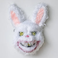 Bloody Plush Bunny Mask for Halloween Horror