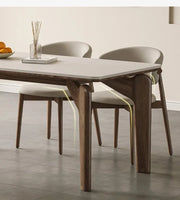 Modern Marble Dining Table – Low Square Island Design for Meetings & Home