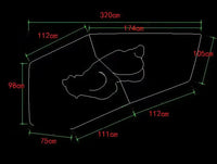 Italian minimalist designer polar bear shape large flat fabric sofa Internet celebrity hotel villa lazy sofa