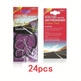 Natural Vanilla Tea Leaf Car Air Fresheners – Hanging Auto Perfume (3–60 Pack)