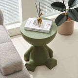 Cartoon-Inspired Flat Head Coffee Table – Light Luxury Plastic Side Table for Small Spaces
