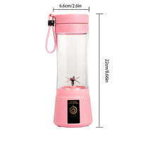Mini Portable Blender Milkshake Cup With USB Rechargeable 6 Blades Mini Fruit Juice Mixer Shake Take Juice Cup Jack's Clearance
