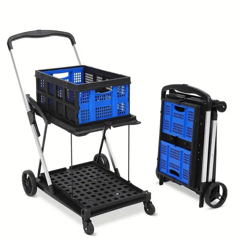 Folding Utility Cart with Wheels