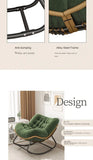 Human Bird Nest Rattan Weaving Rocking Chair Leisure Sofa Home Balcony Single Lazy Sofa Rocking Chair Rattan Chair Can Sleep