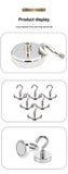 10PCS Strong Magnetic Hooks – Multi-Purpose Kitchen, Bathroom & Home Storage Hangers