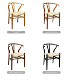 Nordic Cane-Woven Wooden Armchair – Indoor/Outdoor Lounge Chair