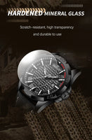 Men’s NAVIFORCE Quartz Watch – Sport, Leather, Waterproof