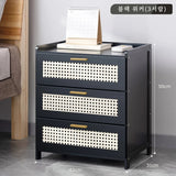 Solid Wood Nightstand – Modern Bedside Drawer Cabinet