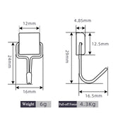 50PCS Strong Magnetic Hooks Multi-Purpose Storage Hooks Home Kitchen Bar Storage Hooks Key Storage Hooks Bathroom Hangers
