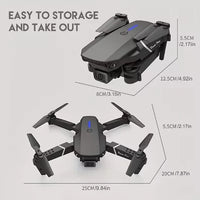 New E88Pro RC Drone 4K Professinal With 1080P Wide Angle Dual HD Camera Foldable RC Helicopter WIFI FPV Height Hold