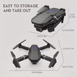 New E88Pro RC Drone 4K Professinal With 1080P Wide Angle Dual HD Camera Foldable RC Helicopter WIFI FPV Height Hold