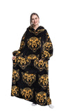 Oversized Wearable Blanket Cozy Warm Hoodie for Adults Soft Sweatshirt for Gifts One Size Fits All