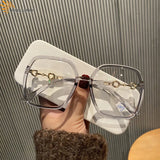 Oversized Square Eyeglasses Woman Men 2022 New Blue Light-blocking Male Female Eyewear Trendy Glasses for Reading 1PCS Jack's Clearance