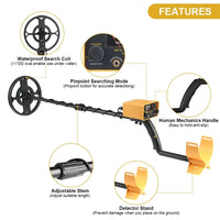 Tanxunzhe TC-200Y Upgrade Metal Detector Underground Wire Iron Metal Gold Detector Adjustable Tracker for Treasure Search New