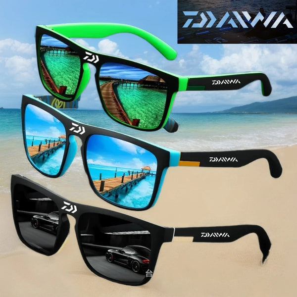 DAIWA Men’s Polarized Driving Sunglasses – Classic UV400 Shades for Cycling, Hiking & Fishing