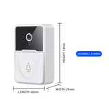 Smart Wireless Doorbell with Camera & Intercom - Bell Night Vision, HD Video, Voice Change