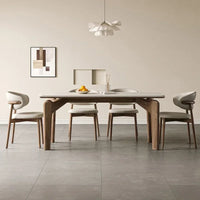 Modern Marble Dining Table – Low Square Island Design for Meetings & Home