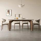 Modern Marble Dining Table – Low Square Island Design for Meetings & Home