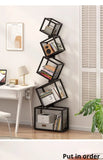 Rotating Bookshelf Organizer – Stylish Storage for Books & Magazines