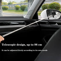 Telescopic Car Mirror & Window Cleaning Brush – Anti-Fog Wiper Tool