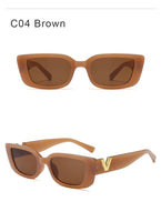 Fashion Rectangle Sunglasses Women Luxury Brand Vintage Small Frame Sun Glasses Ladies Classic Black Square Eyeglasses Oculos