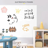 Whiteboard with Easy Application and Removal, Reusable Static Surface for Classroom Office Home Use Dry Erase Marker White Board
