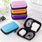 Portable Travel Electronics Organizer – Zippered Charging & Earphone Storage Bag