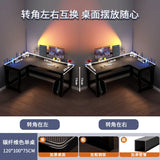 Creative Corner Computer Desks European Office Furniture Double Table Internet Cafe Gaming Desk Home Bedroom Wooden Study Table