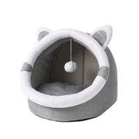 Cat Bed House Kennel Nest Round Pets Sleeping Cave Kitten Beds Pet Basket Cozy Kitten Lounger Cushion Cat House Tent Dog House