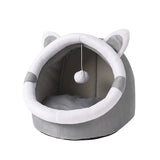 Cat Bed House Kennel Nest Round Pets Sleeping Cave Kitten Beds Pet Basket Cozy Kitten Lounger Cushion Cat House Tent Dog House