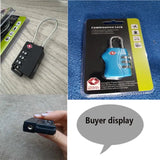 TSA Locks Smart Combination Lock for Travel Luggage Suitcase Anti-theft Code Padlock Customs Password Lock High Security