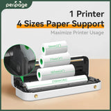 PeriPage A40 Printer - Portable USB Bluetooth Thermal Transfer Printer