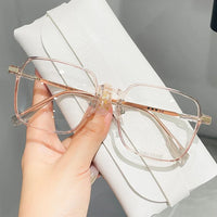 Fashion Trendy Frame Glasses Transparent Ultra-Light Large Anti Blue Light Glasses Protect Eyewear High-Definition Men Women