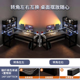 Creative Corner Computer Desks European Office Furniture Double Table Internet Cafe Gaming Desk Home Bedroom Wooden Study Table