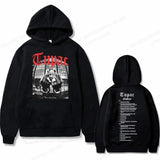 Tupac 2pac Graphic Hoodie Men Clothing Fashion Oversized Hip Hop Comfortable Autumn Winter Sweatshirt Male Casual Fleece Hoodies