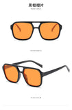 adult style, sunglasses, square Double new beam personalized Korean version, trendy sunglasses, high-end, UV resistant,
