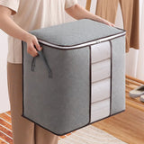 Large Capacity Non-Woven Storage Box - Clothing and Bedding - Semitransparent - Durable