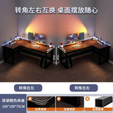 Creative Corner Computer Desks European Office Furniture Double Table Internet Cafe Gaming Desk Home Bedroom Wooden Study Table