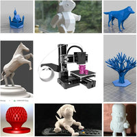 EasyThreed K9 Mini 3D Printer Easy to Use Entry Level Toy Gift 3D Printer FDM TPU PLA Filament 1.75mm Black