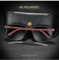 Luxury Vintage Square Polarized Sunglasses Men Women Fashion Travel Driving Fishing Anti-glare Sun Glasses TR90 Eyewear UV400