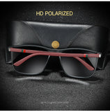 Luxury Vintage Square Polarized Sunglasses Men Women Fashion Travel Driving Fishing Anti-glare Sun Glasses TR90 Eyewear UV400