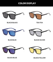 2024 New Men's Business Polarized Sunglasses Square Frame Fashion Sunglasses Outdoor Fishing Driving