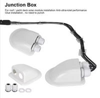 Caravan Solar Car Junction Box Cable Entry Gland Box Roof Wire Entry Cable Connector Holder Dual Hole Automotive Accessories