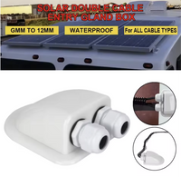 Caravan Solar Car Junction Box Cable Entry Gland Box Roof Wire Entry Cable Connector Holder Dual Hole Automotive Accessories